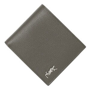 Saint Laurent Green Bifold Wallet Coin MILO